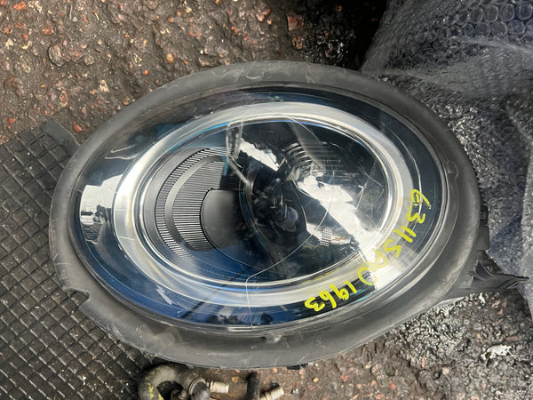 6311 5A01963   MINI  cooper  2020 F55 F56 F57 Lci passenger side Headlight   LED Black  5A01963