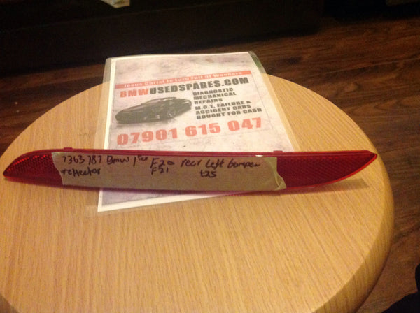 7363787 BMW 1-Series f20 rear left bumper reflector