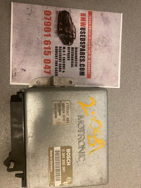 BMW E30 1989 320i ECU BOSCH 261 200 381  M1.3