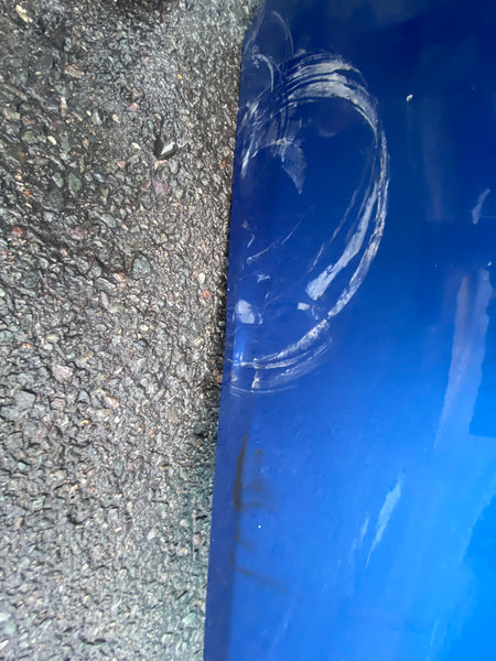 BMW 1 series 2019 F20 driver side rear door needs slight repair .  please observe all pictures