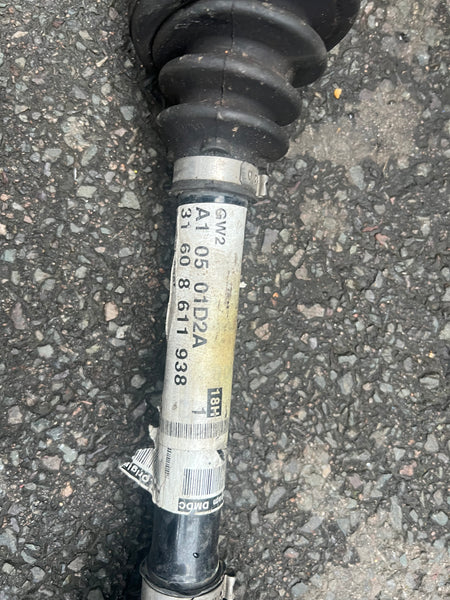 31608611938   BMW X1 F48 MINI F54 F45 F46 DRIVERS SIDE FRONT DRIVESHAFT OSF,  8611938  mini countryman f60 drive shaft