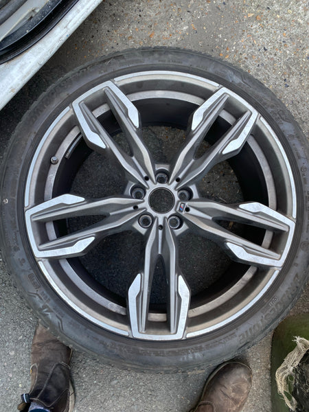 8053456  Genuine BMW X3 X4 21" Rear  1 single Alloy Wheel M Sport 718M M40i G01 G02 8053456 9.5Jx