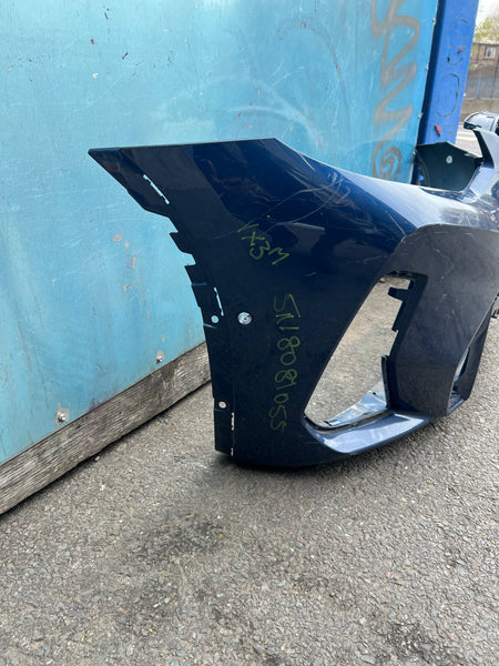 51118081055      BMW i X3 M SPORT ELECTRIC  FRONT BUMPER blue GENUINE  8081055  needs a respray