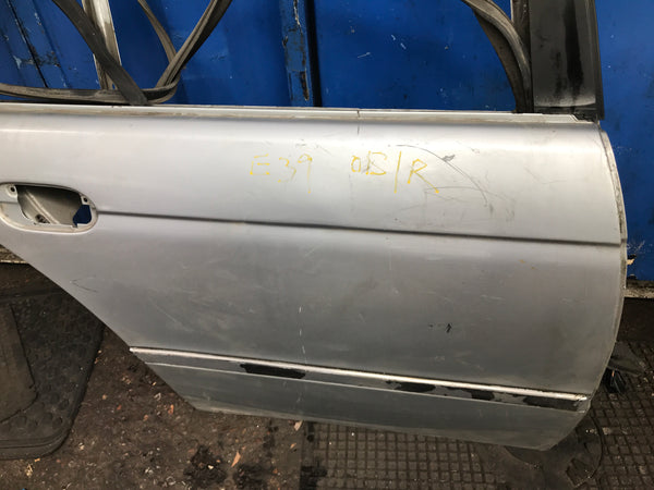 Bmw 5 series 2000 driver side rear door shell in silver needs respray