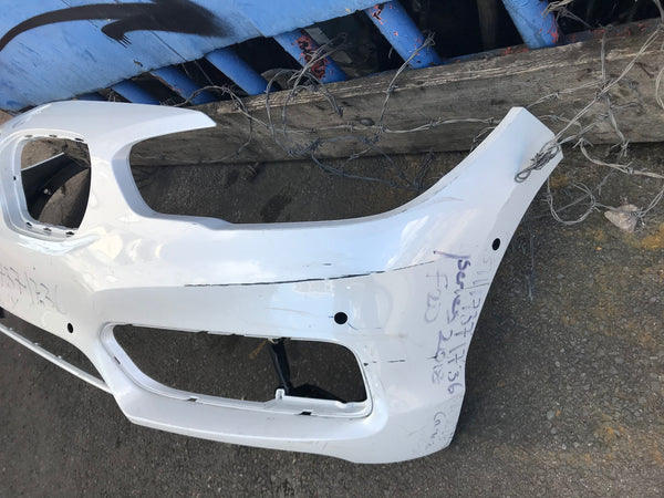 51117371736 BMW 1 series 2016 f20 LCI front standard bumper with sensor/ camera holes