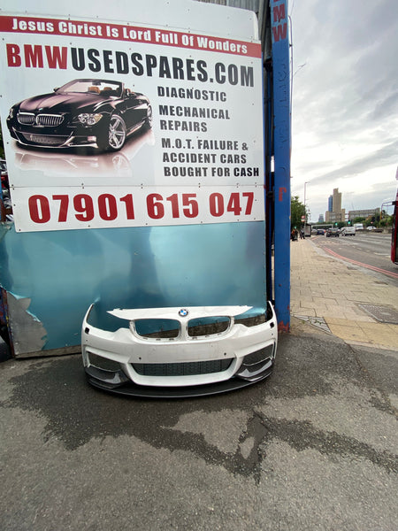 Bmw 4 Series 2019 f32 m-sport front bumper with  bottom diffuser