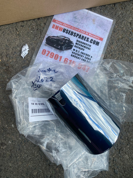 18308658210   BMW X3 2022 G01 Chrome Exhuast tail pipe   8658210  Tail pipe