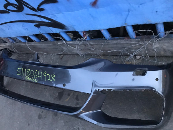BMW 5 Series 2019 G30 M-sport front bumper with washer/sensor/camera holes