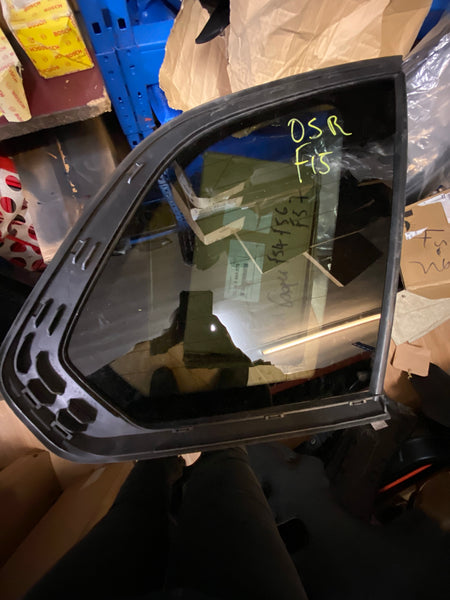 744408208  BMW X5 2016  F15 driver side rear glass