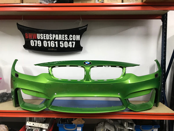 BMW M4 2018 front bumper in Green needs respray