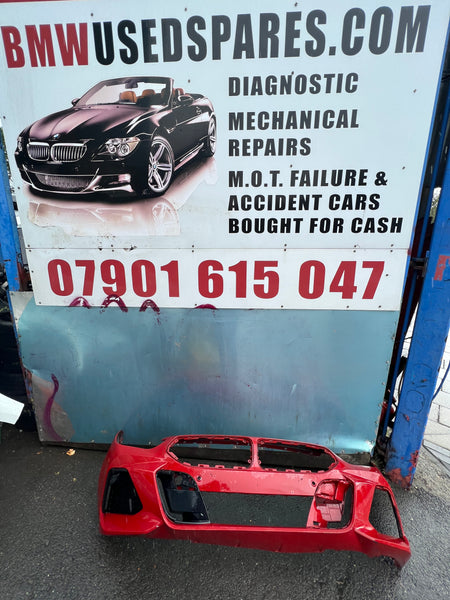 51118073078  BMW Z4  2022 G29 front  m-sport bumper in red needs repair/respray.  observe al pictures please 8073078