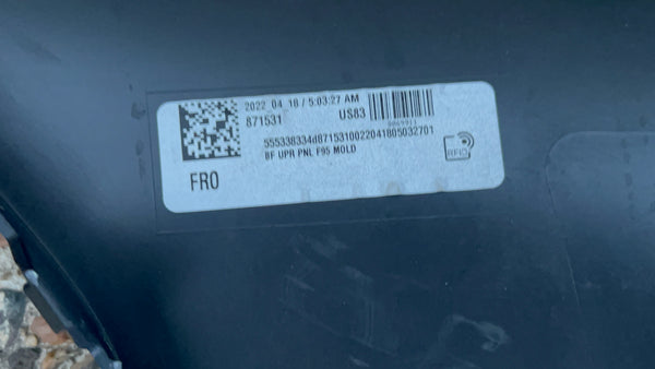 51118069911      BMW X5 M F95    COMPETITION  2022 FRONT BUMPER  8069911  new