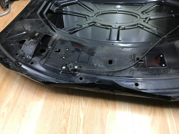 BMW X3 2017 Bonnet in blue needs repair/respray