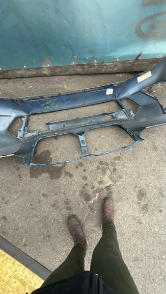 51118081055      BMW i X3 M SPORT ELECTRIC  FRONT BUMPER blue GENUINE  8081055  needs a respray