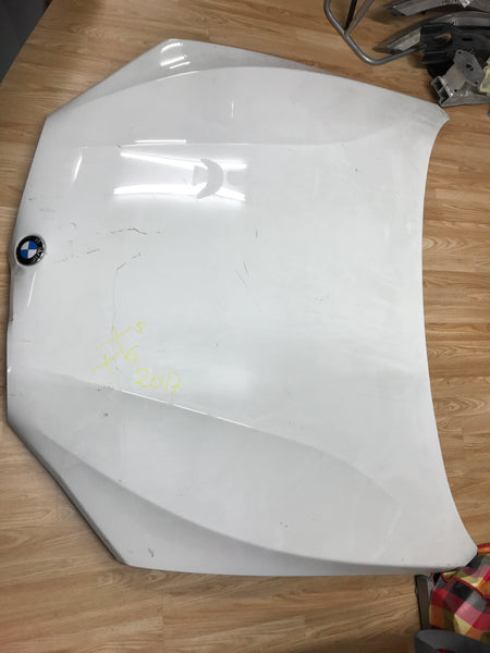 BMW X6 2017 F15 Bonnet in White