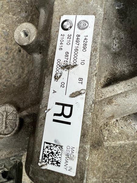 Bmw sterring rack f series code RI