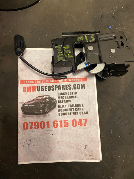 7300569    Mini Cooper 2018 F55 F56 F57 Front left lock hood latch   New  7300569-06