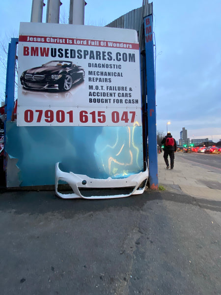 51118069346     BMW 3 Series 2019 G20 M Sport  Front Bumper with parking sensors holes  and camera holes