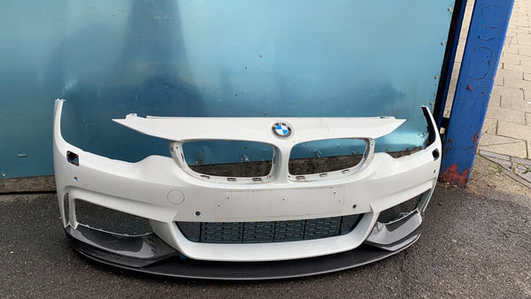 Bmw 4 Series 2019 f32 m-sport front bumper with  bottom diffuser
