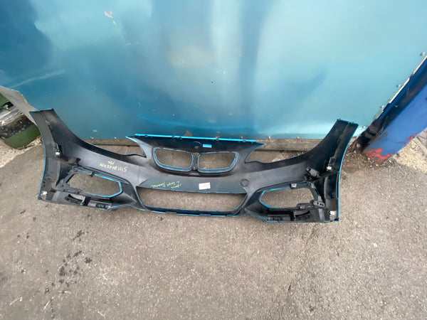 51118055299      BMW 2 Series 2017 F22 front M-sport bumper no sensor holes no washer Jet holes