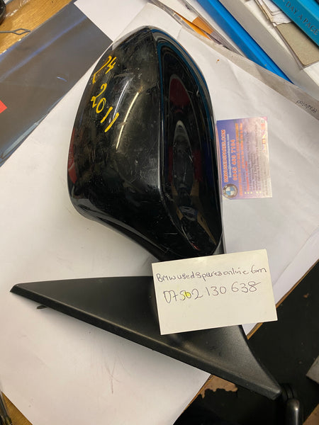 BMW Z4 Series E89 2016 Passenger side Wing Mirror Black 5 PIN