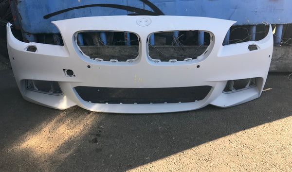 BMW 5 Series 2016 front M-sport bumper primed ready to spray