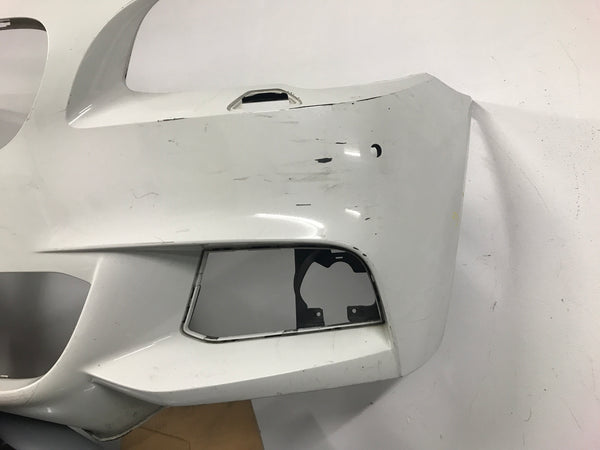 BMW  5 Series 2014 f10 front M-sport bumper in White needs respray 7846090