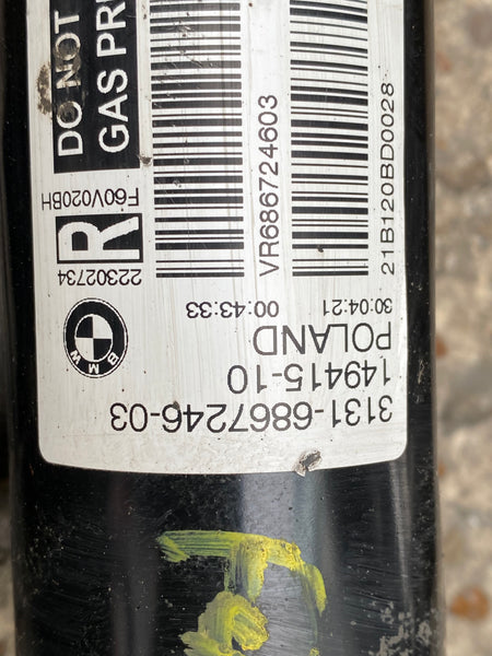 31316867246       MIni Countryman 2018 F60  drivers side Front shock Absorber  6867246  GENUINE