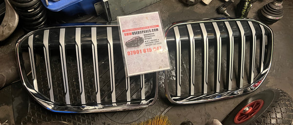51138494817      BMW 7 SERIES  2019 G11 G12 LCI FRONT  kidney GRILLE CHROME  USED  GENUINE   8494817