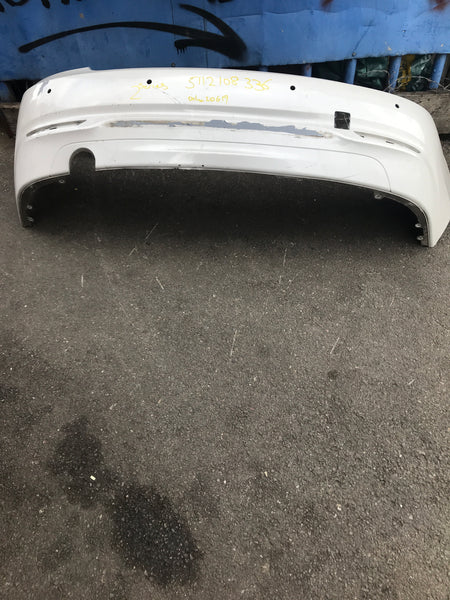 5112108336 BMW 2 Series 2017 F22 LCI standard rear bumper in white  needs respray