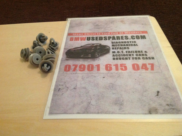 2754954 Bmw door card trim panel clip rivet plugs fixing @ £3.50 each