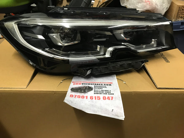 63118496158    Genuine BMW 3 Seriesh 2019 G20,G21 driver side Full LED HEADLIGHT 8496158  A89481704-08