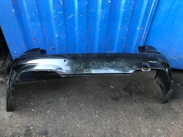 51128069387    Bmw 3 series 2020 G20 Saloon M-Sport Rear Bumper with sensor and camera holes