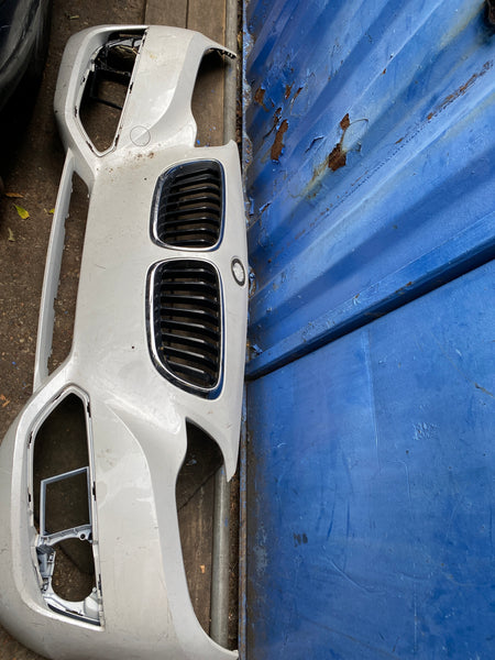 51117293829 BMW 2 Series 2015 f22 front standard bumper in blue needs respray