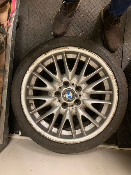 2229155 BMW series 2002 E46 18" MV1 M Sport Alloy 8.5j REAR Wheel GENUINE BMW No Cracks Or Welds