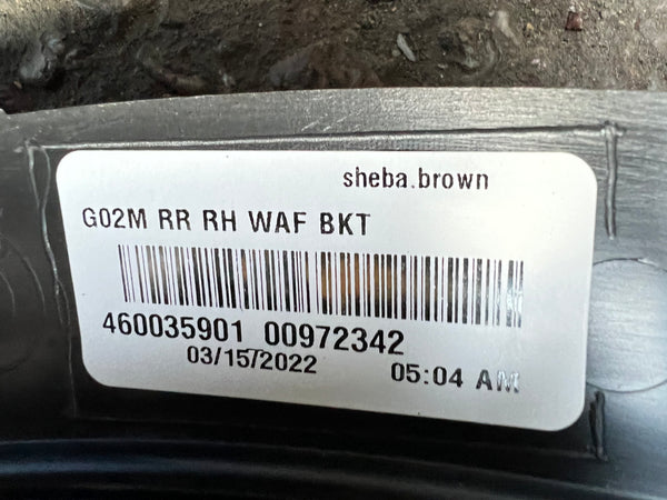 51778071014    BMW X4 G02 2019  Driver side rear Wheel Arch Molding Trim Cover  new   8071014  14474540