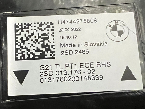 63217442758     BMW M3  2023 G21 316d 318d 318i driver side rear back light new   7442758