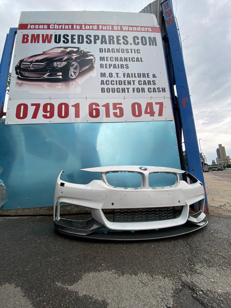 Bmw 4 Series 2019 f32 m-sport front bumper with  bottom diffuser