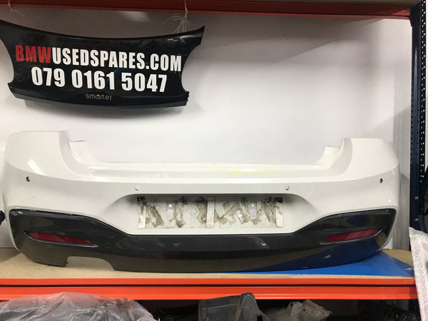 51128060292 Bmw 1 Series 2016 F20 M-sport rear bumper with camera Holes  and Diffuser needs respray