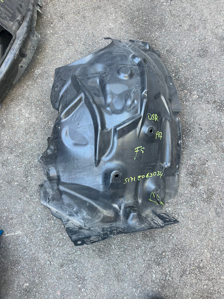 51718063034     BMW M2 F87 Rear Right M Front Section Wheel Arch Cover   8063034  GENUINE  bmw m2 rear drivers splash guard