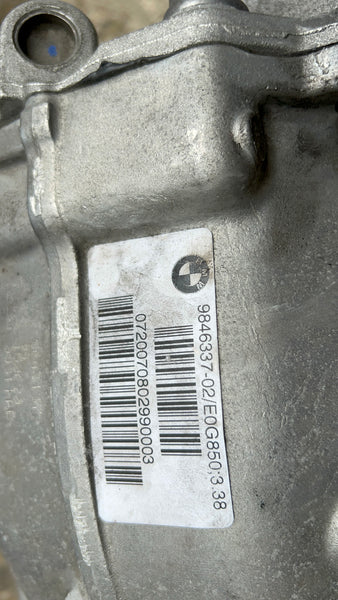 33109846337      BMW X5 G05 X6 G06 Rear Axle Gearbox Differential 3.38  new  9846337  9846338
