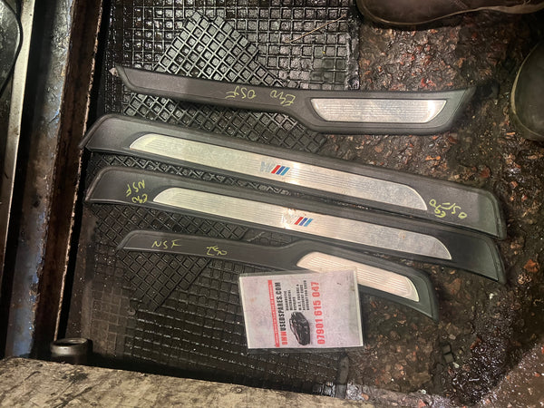 51477907154   BMW 3 SERIES 2010 saloon  E90 E91 SET OF FRONT AND REAR DOOR ENTRANCE THRESHOLDS  7907154