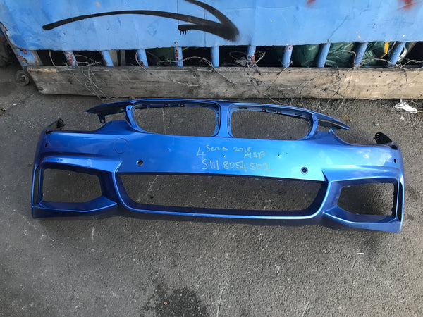 Bmw 4 Series 2015 f32 f33 F36 Front m-sport Bumper with sensor holes and washer jet holes