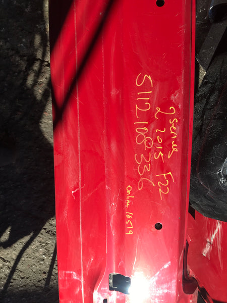 5112108336 BMW 2 Series 2015 F22 Rear Bumper in red