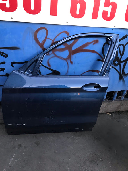 BMW X3 2018 F25 Passenger Side Front Door in blue