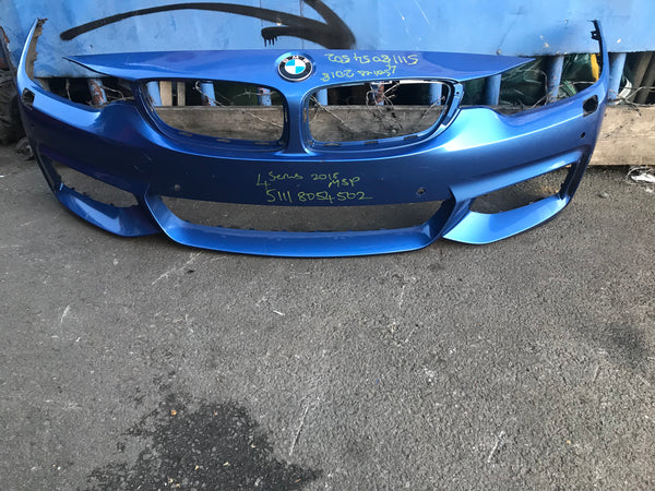 Bmw 4 Series 2015 f32 f33 F36 Front m-sport Bumper with sensor holes and washer jet holes