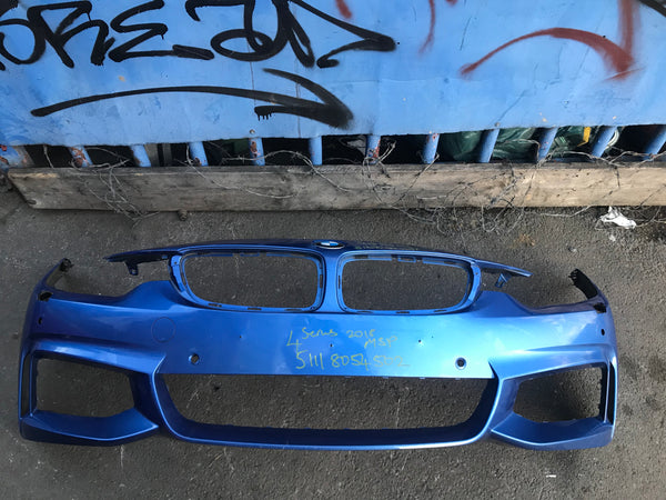 Bmw 4 Series 2015 f32 f33 F36 Front m-sport Bumper with sensor holes and washer jet holes
