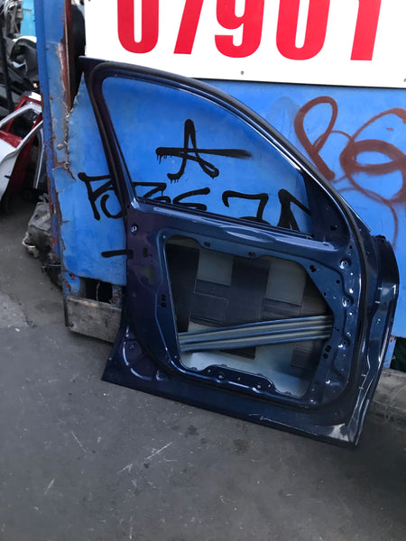 BMW X3 2018 F25 Passenger Side Front Door in blue